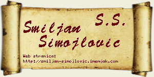 Smiljan Simojlović vizit kartica